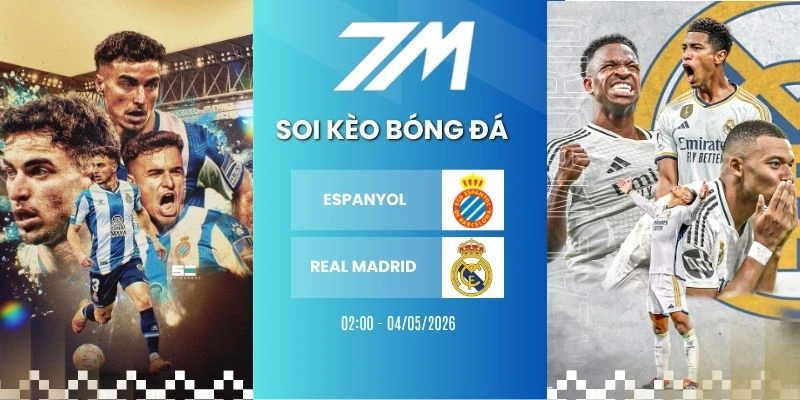 Tỷ Lệ Kèo Espanyol Vs Real Madrid Hôm Nay Ngày 04/05/2026 – La Liga