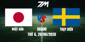 Tỷ Lệ Nhà Cái Nhật Bản Vs Thụy Điển - Bảng F World Cup 06h00 26/06/2026